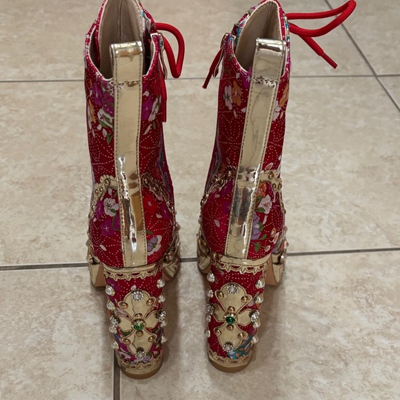 Azalea Wang Richie Rich Platform Boots - Brand New - Picture 3 of 10